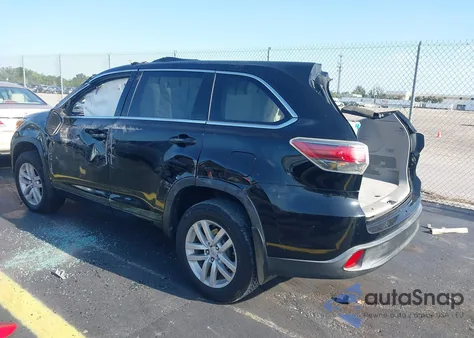 2014 Toyota Highlander Le Plus V6/Le V6 from USA, damaged, VIN 5TDZKRFH4ES005192